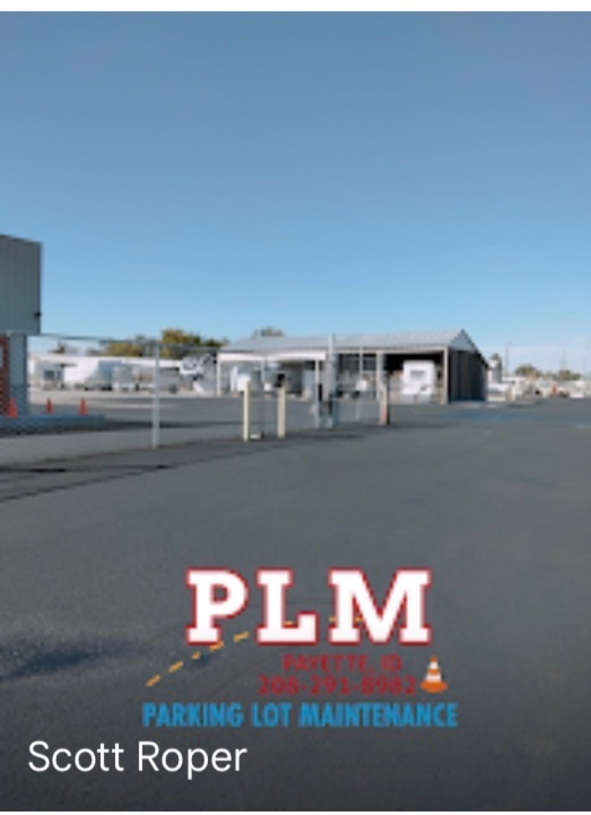 Payette Parking Lot Maintenance completed project photo