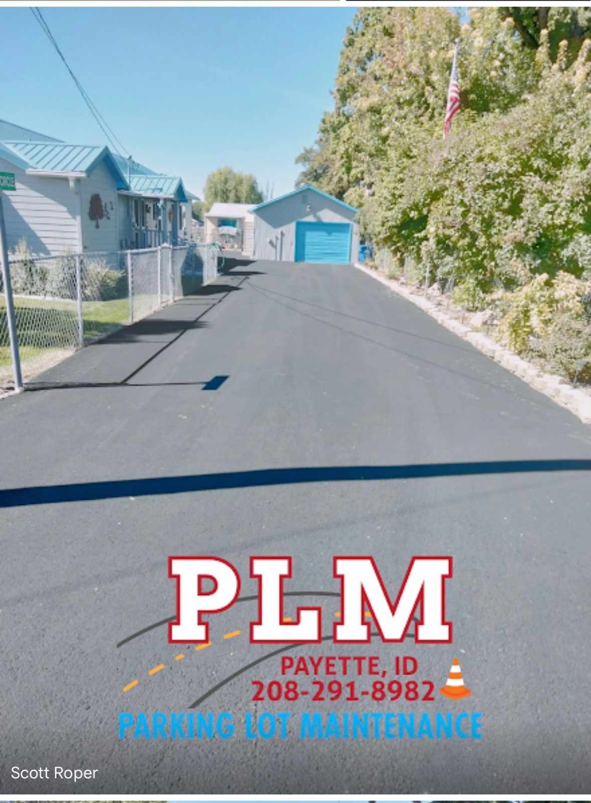 Payette Parking Lot Maintenance completed project photo
