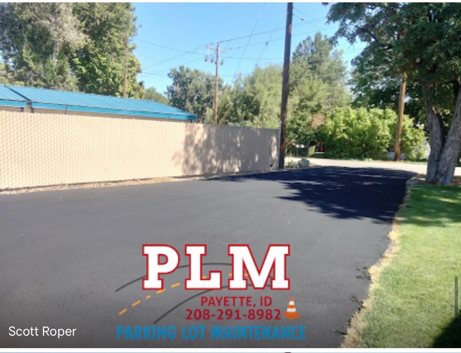 Payette Parking Lot Maintenance completed project photo