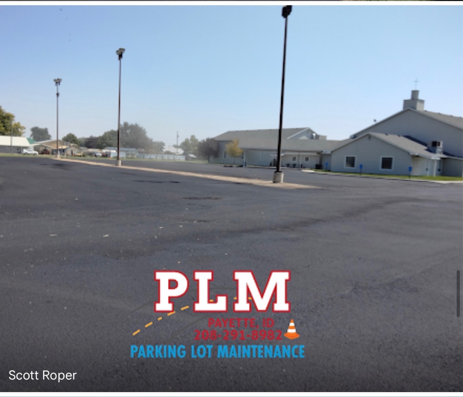 Payette Parking Lot Maintenance completed project photo