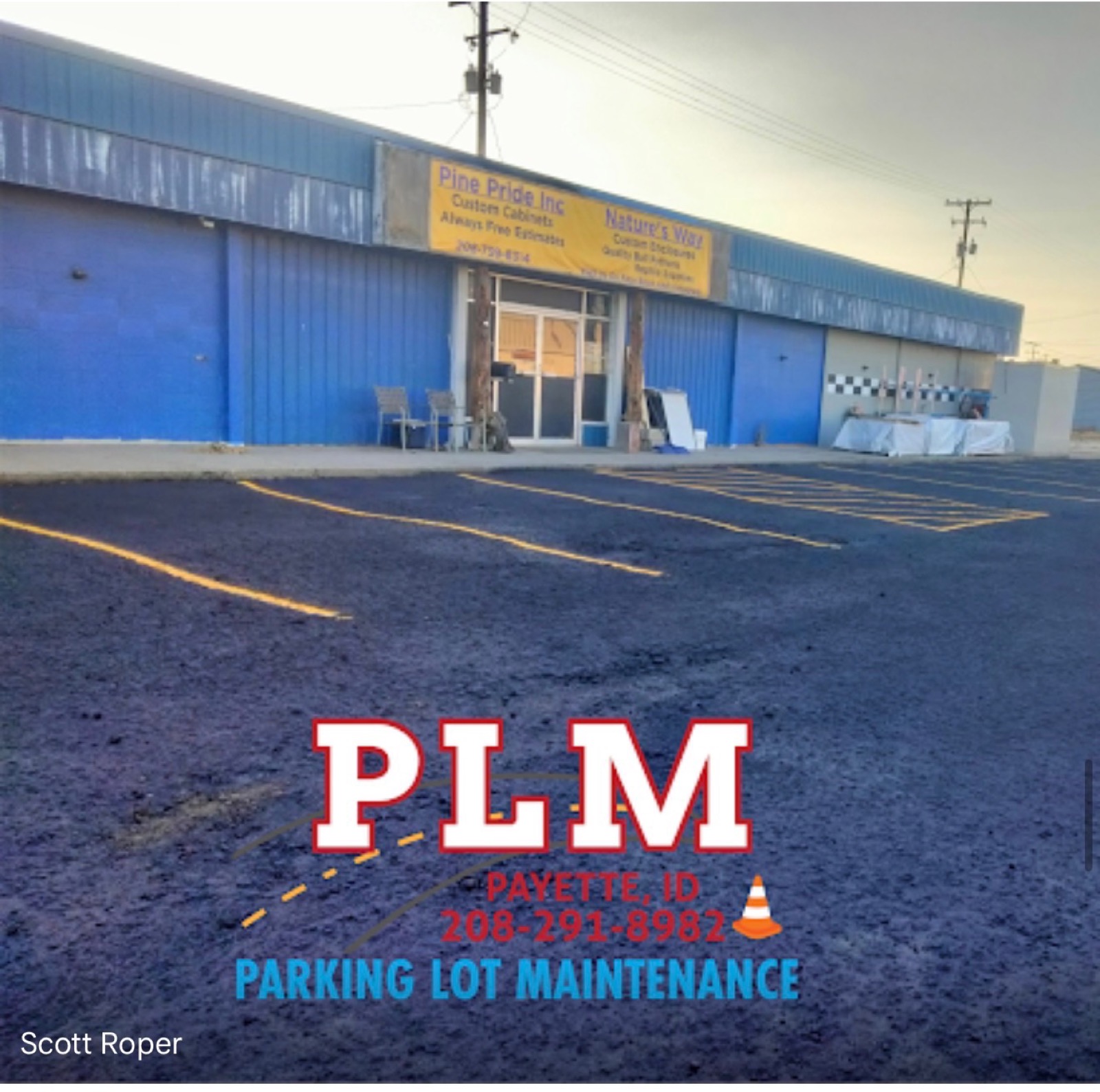 Payette Parking Lot Maintenance completed project photo