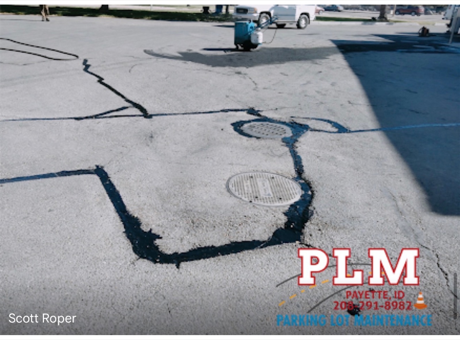 Payette Parking Lot Maintenance completed project photo