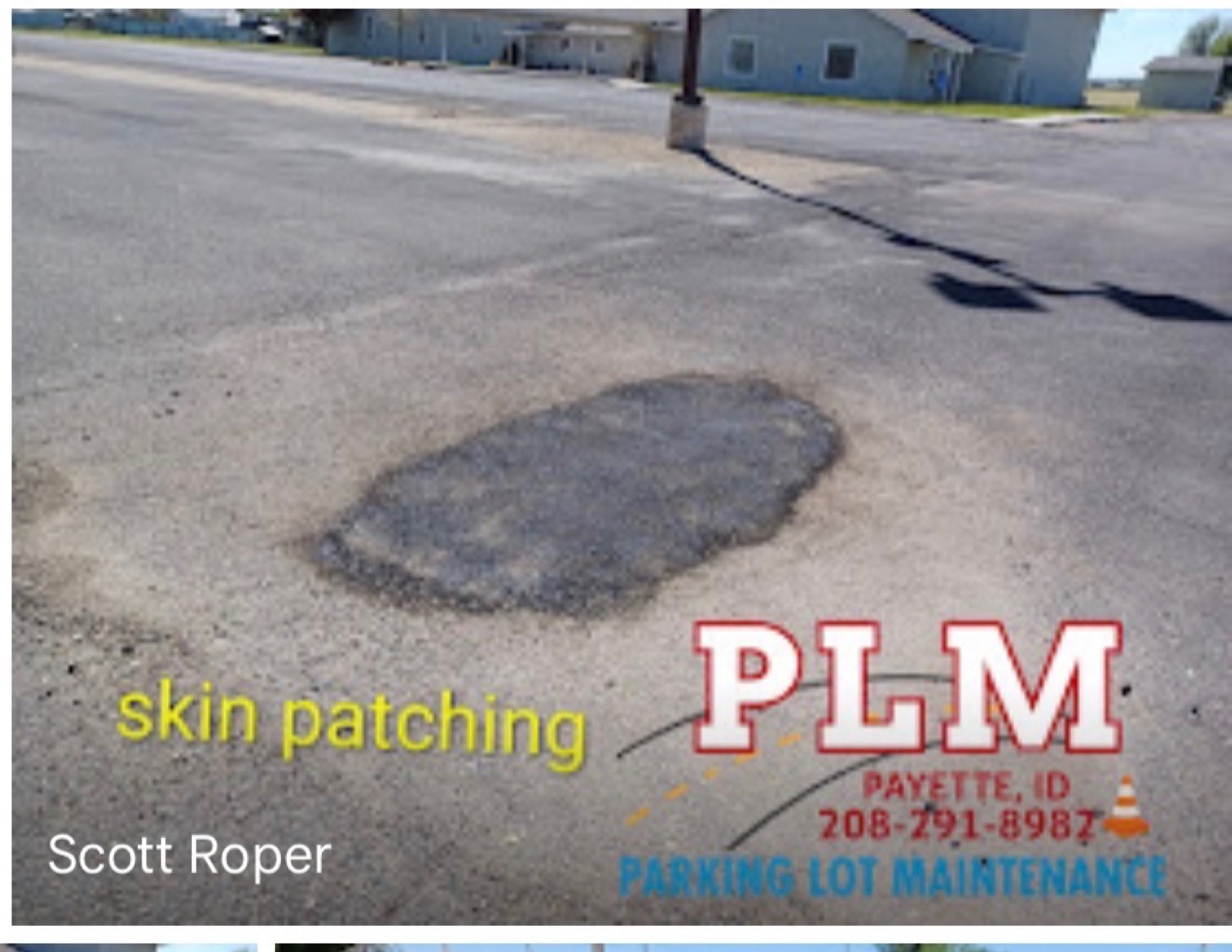 Payette Parking Lot Maintenance completed project photo